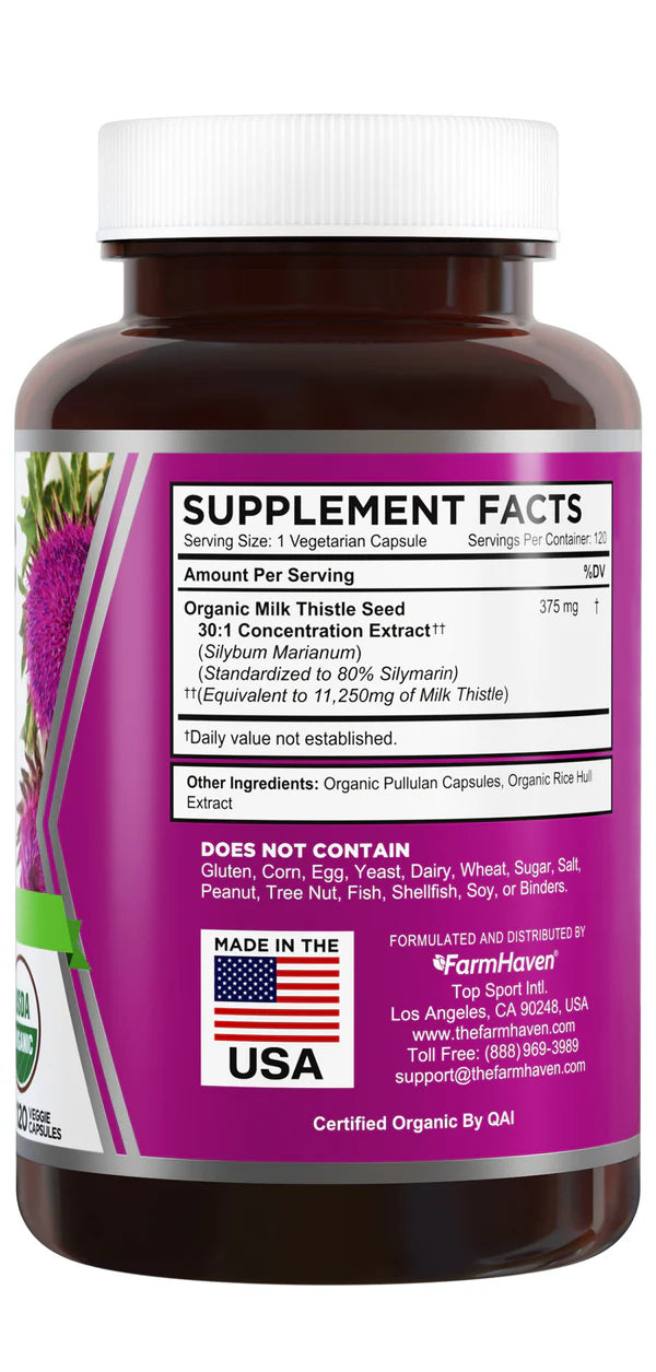 FarmHaven Organic Milk Thistle (Expiry Date: 2025/10/31)